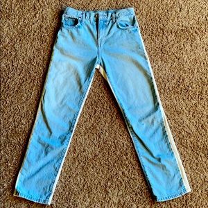 Joie jeans with white denim in back size 25